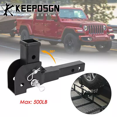 For JEEP Gladiator 2'' Trailer Hitch Receiver Adapter Shank Mount Cargo Carrier • $69.99