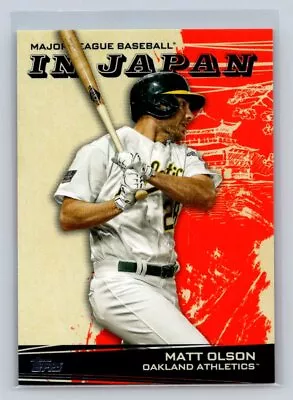 2021 Topps Japan Edition MLB In Japan #MIJ-6 Matt Olson   Oakland Athletics C13 • $1.57