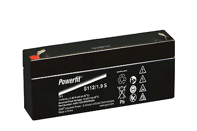 12 Volt 2.3ah Burglar Alarm Equ.  Battery-exide Powerfit Np1.9-12 Np2.1-12 .  • £13.99