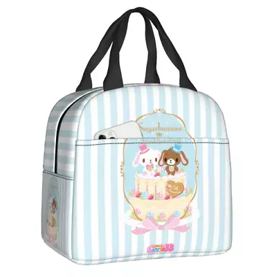 Sanrio Sugar Bunnies Lunch Bag Hand Bag Laptop Bag Purse Anime Thermal Bento Box • $65