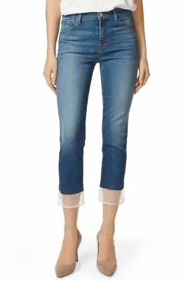 J Brand Denim Ruby High Rise Cropped Cigarette Jeans Size 25 Gossamer JB001570 • $110.49