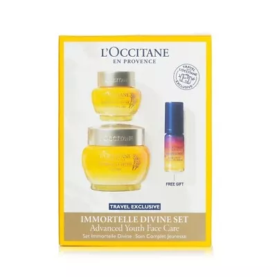 L'Occitane Immortelle Divine Set: Cream 50ml + Eye Balm 15ml + Overnight 3pcs • $177.87