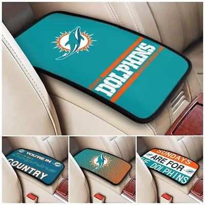 New Miami Dolphins Car Armrest Cushion Auto Handrail Box Cover fans Gift • $18.99