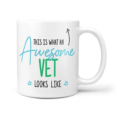 £9.95 • Buy Awesome Vet Gift Mug - Thank You Presents For Vet Nurses, Animal Doctor, Mugs