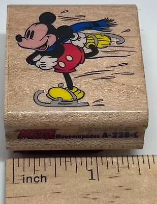 Rubber Stampede Wooden Stamp Disney Mickey Mouse Mousecapades A-228-C • $10.95