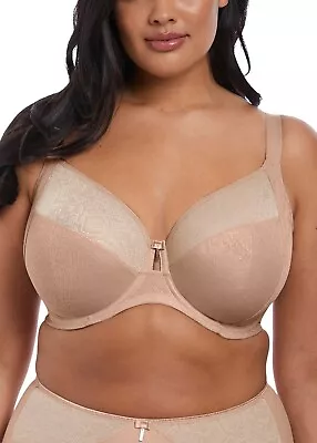 Elomi Mia Underwire Plunge Bra 4361 UK Sz DD To H Beige New W/tags Retail $64 • $28.49