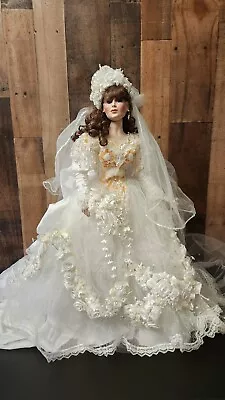 Franklin Mint Heirloom Doll By Maryse Nicole Magnificent  Bride Elegant WOW! • $249.99