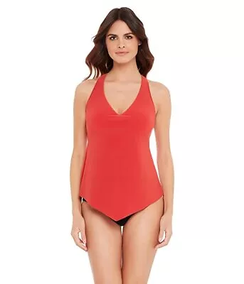 Magicsuit CORAL SANDS DD-Cup Solid Taylor Tankini Swim Top US 10DD UK 10DD • $59.55