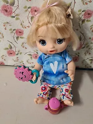 Baby Alive Doll With Rattle And Tiny Sippy Cup Bottle • $25