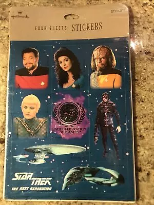 $14.99 • Buy OFFICIAL STAR TREK ICONIC (TNG) Stickers 1992 Four Sheets (1)