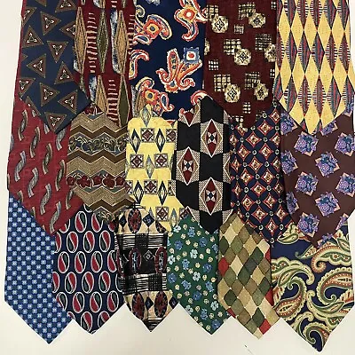 LOT Of 17 Designer Silk Neckties Brooks Brothers DIOR WHOLESALE WARDROBE Ties • $199.99