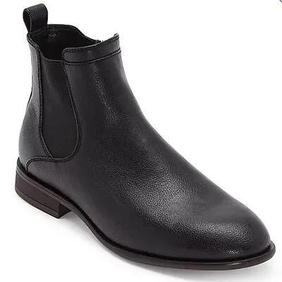 Frye And Co. Men's Michael Flat Heel Chelsea Boots Black Size 9.5 • $109.99