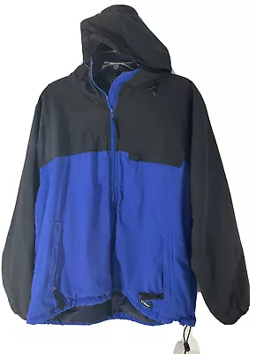 L.L.Bean Heavy Jacket Large Reg Thinsulate Lite Loft Blue Ski Coat Made In USA • $30