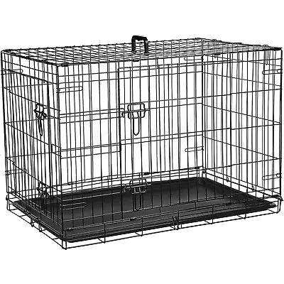 £73.95 • Buy Dog Cage Puppy Pet Crate Carrier - Small Medium Large S M L XL XXL Metal