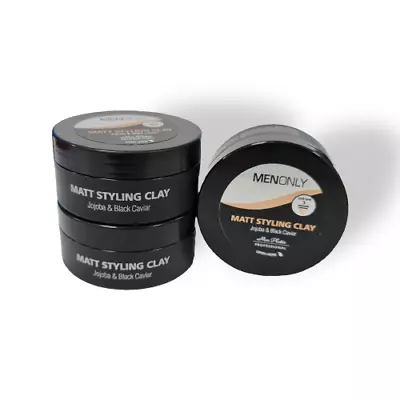 Mon Platin Styling Matt Clay Wax X 3 Jojoba&Black Caviar 85 Ml / 2.9 Fl.oz FREE • $31