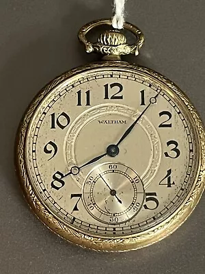 Waltham 12s 15j Pocket Watch Grade 220 Model 1894 Gold Filled Case - Needs Work • $45