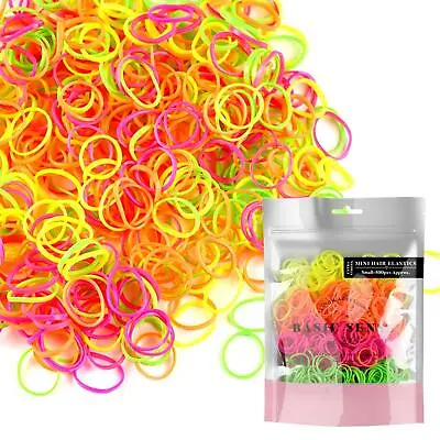 Essential Hair Accessories Strong Mini Rubber Bands Elastic Hair Ties For Kid • £4.49