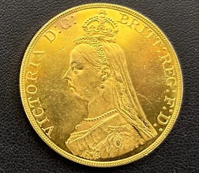 Very Rare 22ct 1887 Queen Victoria Gold £5 Coin 39.8grams • £3500