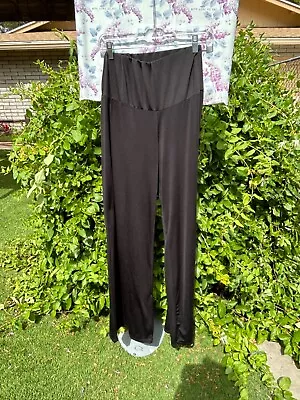 Womens Maternity One Size Black Waist 26-42 Polyester Spandex Pants • $18