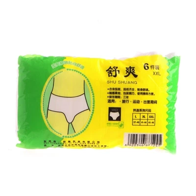 £3.25 • Buy 6Pcs Disposable Non Woven Paper Brief Panties Underwear Ladies Women Wholesale