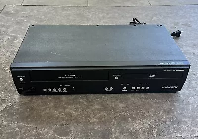 MAGNAVOX DV220MW9 Combo VHS/DVD 4-Head VCR Player - Working & Tested No Remote  • $94