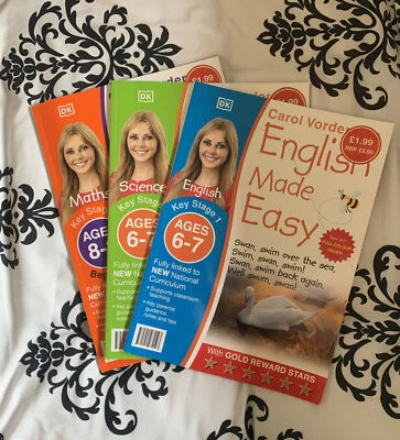 £2 • Buy Carol Vorderman Maths English And Science Books KS1 KS2 