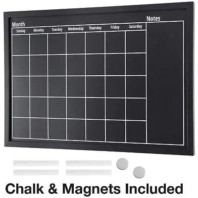 Framed Calendar Chalkboard: Includes Chalk & Magnets  23.5 X15  • $30.59