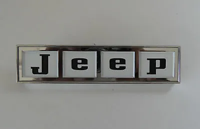 Jeepster Jeep Commando Jeep  Tailgate Emblem Black Letters !!!New!!! • $55