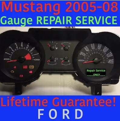 $74.99 • Buy Repair Service 2005 Ford Mustang Instrument Panel Gauge Cluster 05 06 07 08