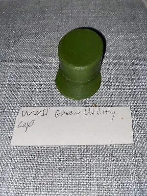 1:6 Scale Figure Loose Gear WWII Green Utility Cap Plastic • $3.99