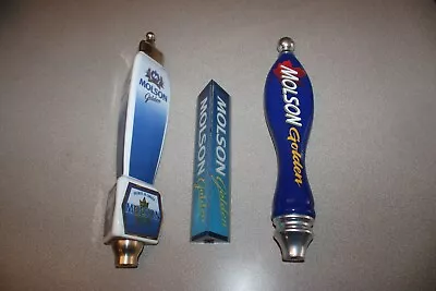 3 Vintage Canadian Molson Golden Beer Tap Handles • $59.95