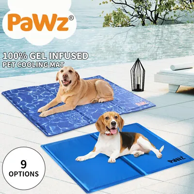 $29.99 • Buy PaWz Pet Cooling Mat Dog Cat Gel Non-Toxic Bed Self-cool Summer Pad 9 Options