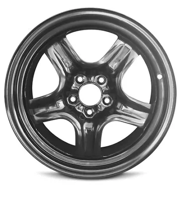 New Wheel For 2008-2012 Chevrolet Malibu 17 Inch Black Steel Rim • $122.51