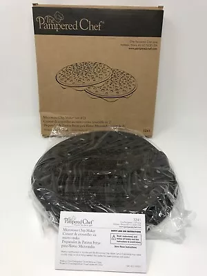 Pampered Chef Microwave Chip Maker - Set Of 2 - #1241 - New In Box - Never Used • $10