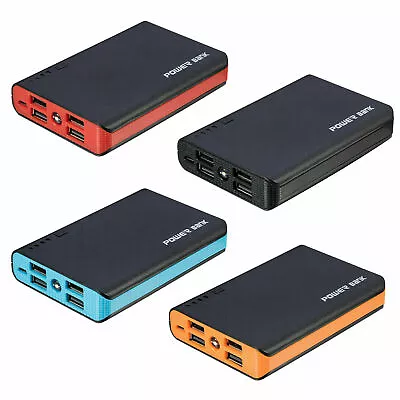 $14.95 • Buy 10000mAh 4 USB Backup External Battery Power Bank Pack Charger For Cell Phone
