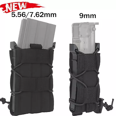 Tactical Molle Mag Pouch Pistol Rifle Double Single Mag Holder For 5.56 7.62 9mm • $11.04