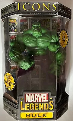 Marvel Legends Icons 12  Avengers Green Hulk Action Figure Toybiz New 2006 • $149.99