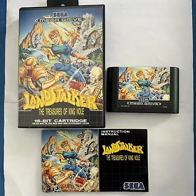 Landstalker Megadrive Treasure Of King Nole Complete Rare Mega Drive Retro Read • £85