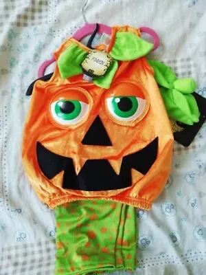 TU Clothing Halloween Pumpkin Costume Baby Fancy Dress Outfit -1-2 Years- New • £7