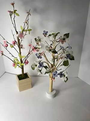 Spring Wire Branch Flower Trees Cherry Blossom Decorative 12 Inch Easter Decor • $23