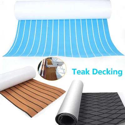 EVA Foam Teak Boat Decking Sheet Sea Deck Marine Yacht Boat Flooring Pad Mat US • $40