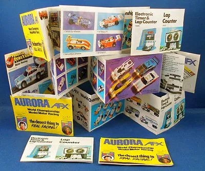 1pc 1978-82 Aurora AFX HO Slot Car International 10-Fold European Insert Catalog • $5.99