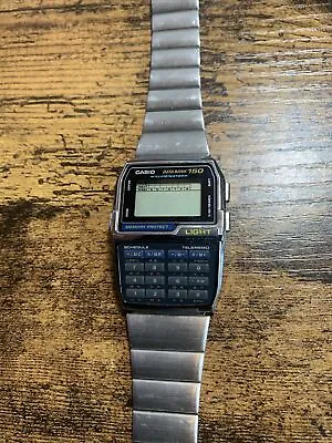 Men Vintage DIGITAL Calculator-Watch CASIO  DataBank 150  (1477) DBC-1500 READ • $125.99