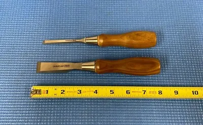 Lot Of 2 VERITAS Butt Chisels PMV-11 Steel - 1/4” And 3/4” Made In Canada • $140