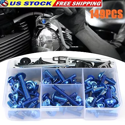 For Kawasaki ZX-11C ZX-11D ZX-6D ZX-6E Complete Fairing Bolts Kit Nuts Screws US • $22.49