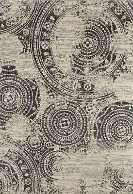 Art Carpet 24156 5 X 8 Ft. Milan Collection Coins Woven Area Rug Gray • $156.52