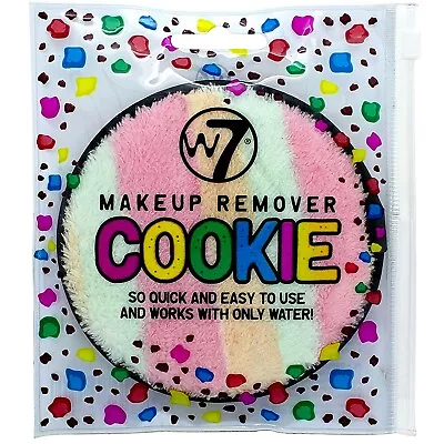 W7 Makeup Remover Cute & Colourful Reusable Double-Sided Cookie Cloth *NEW* • £4.29