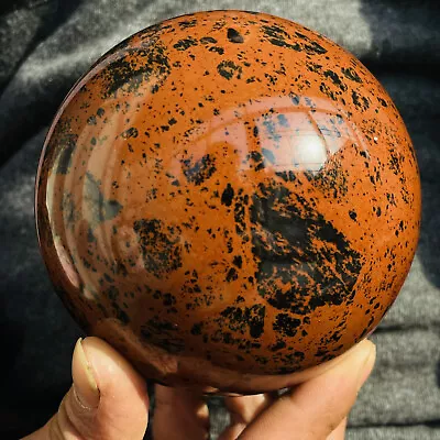Natural Red Mahogany Obsidian Quartz Crystal Sphere Ball Healing 1360g • $0.99