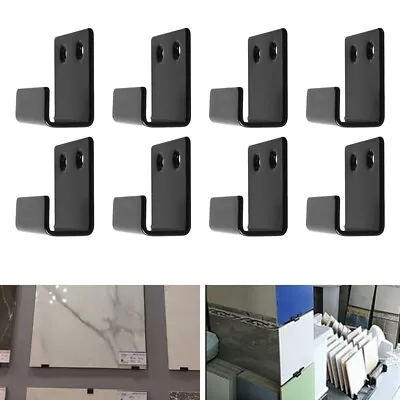 Tile Display Bracket Set Of 8 Flat J Hooks For Ceramic Tiles And Picture Frames • $27.54