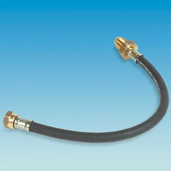 CARAVAN MOTORHOME PROPANE GAS HOSE TAIL FOR BULKHEAD REGULATOR 750mm R7HPRO • £14.59